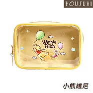 【HOUSUXI舒希】迪士尼系列-透明萬用收納包-A3(四款任選) 小熊維尼