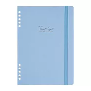 【日本Mark&rsquo;s】PapiKnot 10孔附束帶筆記本封殼A5(光澤素面) ‧ 冰沙藍