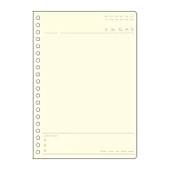 【日本Mark&rsquo;s】PapiKnot 20孔無時效補充內頁A5 ‧ 日記事/奶油色紙