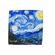 翡冷翠文創藝術小方巾|梵谷《星夜》