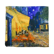 翡冷翠文創藝術小方巾|梵谷《露天咖啡館》
