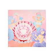 翡冷翠文創藝術小方巾|貝殼美人魚