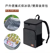 【好拾選物】戶外便攜式保冰袋/雙肩後背包/保冰保溫30*18*40CM