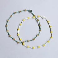 【日本MIYUKI FACTORY】Vivid&Pastel串珠項鍊手作材料包 ‧ 黃色