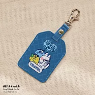懶散兔與啾先生御守皮革吊飾 TRAVEL款