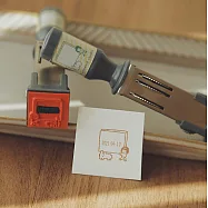 【右手超人】可調式日期印章 / 小/搬磚塊