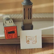 【右手超人】可調式日期印章 / 小/舉旗子