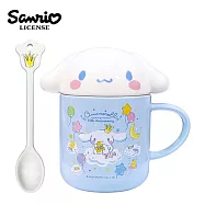 【正版授權】大耳狗 陶瓷 馬克杯套組 附湯匙杯蓋 240ml 咖啡杯 20周年紀念 喜拿/Cinnamoroll