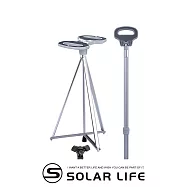 Solar Life 索樂生活 座椅手杖.折疊柺杖椅 柺杖凳 老人手杖 摺疊步行凳 柺杖椅凳 銀