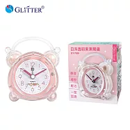 【GLITTER 宇堂科技】GT-7030 日系透明果凍鬧鐘 粉色