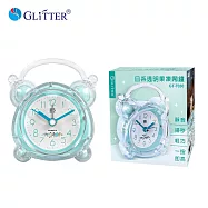 【GLITTER 宇堂科技】GT-7030 日系透明果凍鬧鐘 藍色