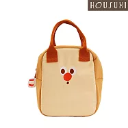 【HOUSUXI舒希】鬆鬆家族吐司-刺繡保溫餐袋-A3