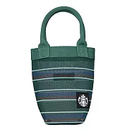 [星巴克]星風雅條紋網布隨行杯袋