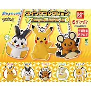 【日本正版授權】全套5款 精靈寶可夢 公仔吊飾 電系 扭蛋/轉蛋 810466 皮卡丘/電飛鼠/咚咚鼠/來電汪/雷伊布/神奇寶貝