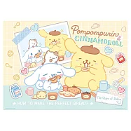 Pompompurin& Cinnamoroll 布丁狗&大耳狗喜拿 分享時光拼圖520片
