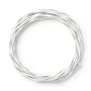 【MUJI 無印良品】包裝用紙繩/灰x白灰x白/總長度約3m