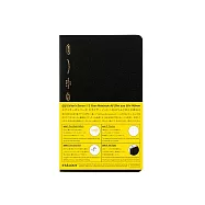 STALOGY 1/2year 筆記本 A6變形-方格黑