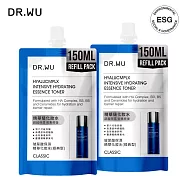 DR.WU玻尿酸保濕精華化妝水(經典型)補充包150ML_2入組