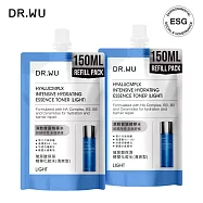 DR.WU 玻尿酸保濕精華化妝水(清爽型)補充包150ML_2入組