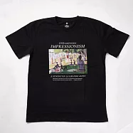 翡冷翠文創藝術T恤|秀拉《大碗島的星期天下午》 XL 黑(S-XL)