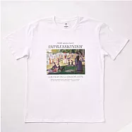 翡冷翠文創藝術T恤|秀拉《大碗島的星期天下午》 L 白(S-XL)