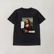 翡冷翠文創文藝復興T (新)|達文西《蒙娜麗莎》(S-L) S 黑色