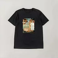 翡冷翠文創文藝復興T (新)|波提且利《維納斯的誕生》(S-XL) XL 黑色