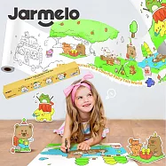 【JarMelo 原創美玩】可黏貼著色紙捲- 森林派對 JA96727