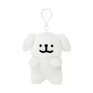 【正版授權】線條小狗 小白 玩偶吊飾 娃娃/絨毛玩偶 馬爾濟斯/狗狗/Maltese - 垂耳款