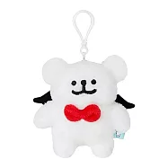 【正版授權】線條小狗 小白 玩偶吊飾 娃娃/絨毛玩偶 馬爾濟斯/狗狗/Maltese - 領結款