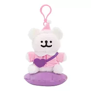 【正版授權】線條小狗 睡衣系列 玩偶吊飾 娃娃/絨毛玩偶 小白/小金/馬爾濟斯/狗狗/Maltese - 粉衣款