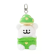 【正版授權】線條小狗 蘑菇系列 玩偶吊飾 娃娃/絨毛玩偶 小白/馬爾濟斯/狗狗/Maltese - 綠色款