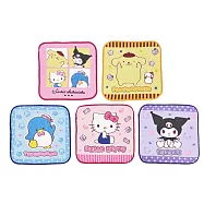 【日本丸真】三麗鷗 迷你小方巾五入組 繽紛軟糖 繽紛軟糖