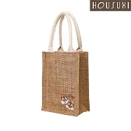 【HOUSUXI舒希】迪士尼系列-刺繡麻布飲料袋-A3(任選) 奇奇蒂蒂