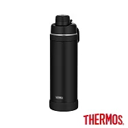 【THERMOS 膳魔師】可進洗碗機可提式設計不鏽鋼真空保溫瓶 1000ml(FJU-1000-BK) 曜石黑