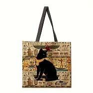 【素包包】購物袋 大容量古埃及壁畫方形購物托特肩背袋(80035) _圖4