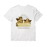 翡冷翠文創名畫藝術短Tee|拉斐爾《聖母天使》(S-XL) L 白