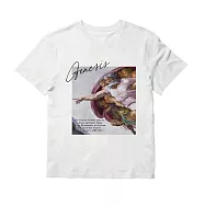 翡冷翠文創名畫藝術短Tee|米開朗基羅《創世紀之神》(S-XL) S 白