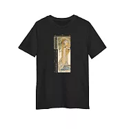 翡冷翠文創藝術厚磅短袖T恤|慕夏《吉絲夢妲 Gismonda》(S-XL) S 黑