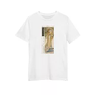 翡冷翠文創藝術厚磅短袖T恤|慕夏《吉絲夢妲 Gismonda》(S-XL) XL 白