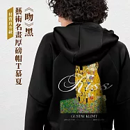 翡冷翠文創藝術厚磅帽T|克林姆《吻》(S-XL) L 黑