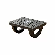 JIAGO 辦公室滾輪按摩腳踏板(防翹腳/防翹二郎腿/擱腳凳/墊腳凳) 黑色