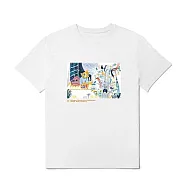 翡冷翠文創波隆那X無字繪本 T恤|《泡泡糖第五大街》(S-XL) S 白