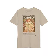 翡冷翠文創藝術厚磅短袖T恤|慕夏《夢想Reverie》(S-XL) S 卡其