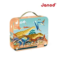 【法國Janod】厚片拼圖-恐龍時代 100pcs