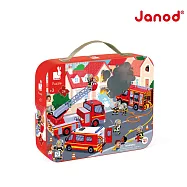【法國Janod】厚片拼圖-救火時間 24pcs