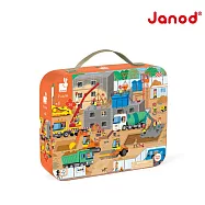 【法國Janod】厚片拼圖-忙碌工地 36pcs