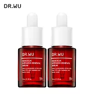DR.WU 杏仁酸亮白煥膚精華18%15ML(小紅瓶)_2入組
