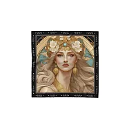 翡冷翠文創GAIA中絲巾《深邃魅力》