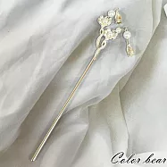 【卡樂熊】錦影流光系列.古風金屬造型髮簪/盤髮器- 星蕊微光